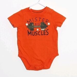 Jumping Beans Weight Lifting Muscles Onesie 3m